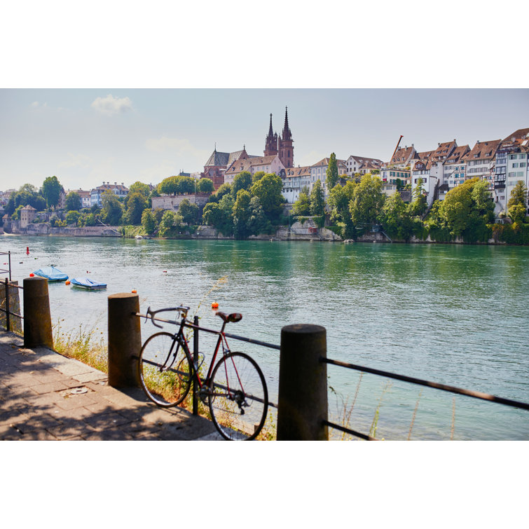 Winston Porter View Of Rhine Embankment In Basel, Switzerland On Canvas
